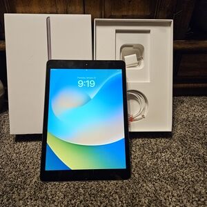 Black Tablet with Accessories